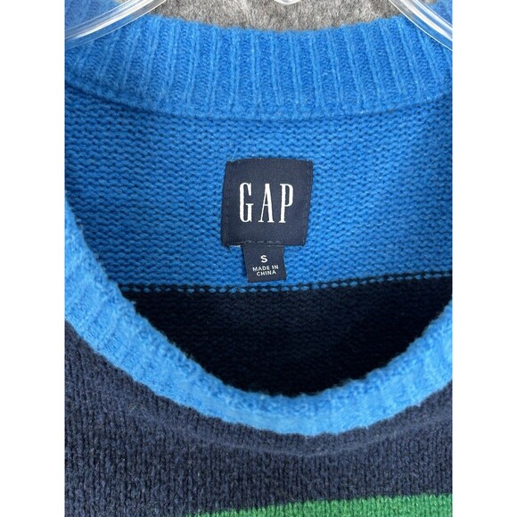 Gap Sweater Women's Small Rainbow Colored Long Sleeve Casual Striped - Picture 8 of 9